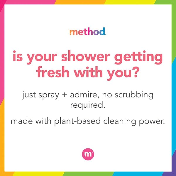 METHOD DAILY SHOWER CLEANER SPRAY, YLANG YLANG, FOR SHOWERS, TILE, FIXTURES, GLASS AND TUBS, 28 OZ SPRAY BOTTLE (PACK OF 1)