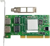 Voragrl 8492MT Dual-Port Gigabit PCI Ethernet Network Card NIC RJ45 view 1