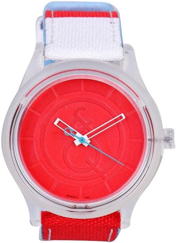 Solar Analog Watch by Tic-Fashion"Solar Drive" 50 Meter WR Red Dial