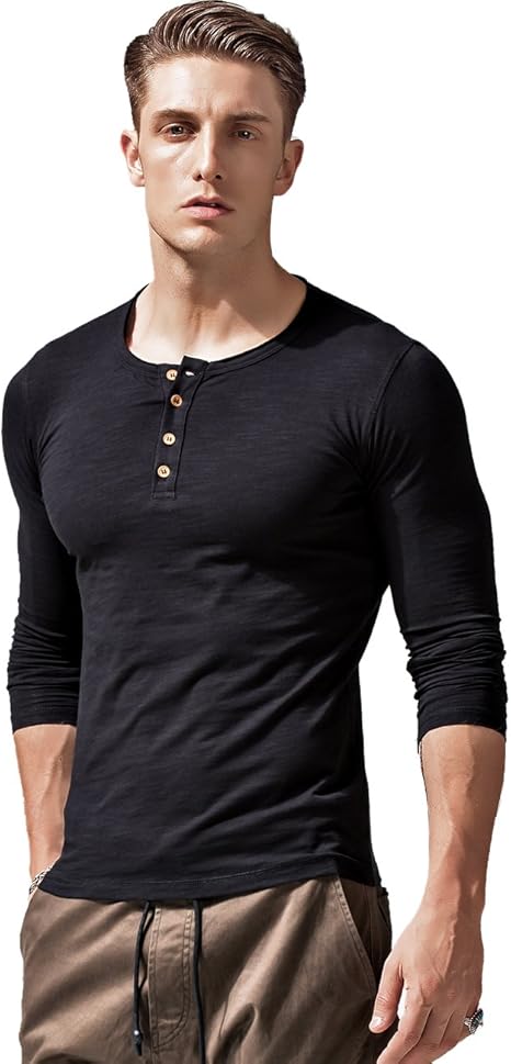 athletic fit henley