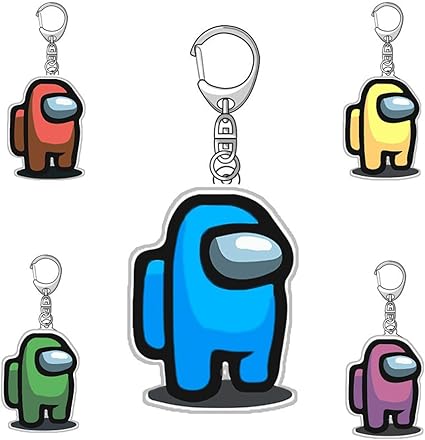 Amazon 5pcs Among Us キーホルダーキーリングゲームおもちゃ周辺キーホルダーアクリルおもちゃギフト 私たちの間で5色ビデオゲームゲーム キャラクター車のおもちゃキーデコレーションアクセサリーペンダントキーリング インテリア オンライン通販