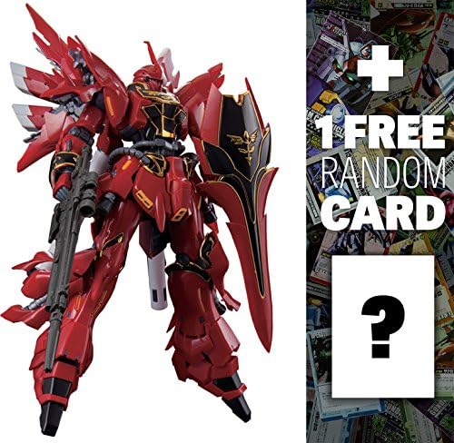 MSN-06S Sinanju: Gundam Real Grade 1/144 Model Kit + 1 FREE Official Gundam Japanese Trading Card Bundle (RG #022)