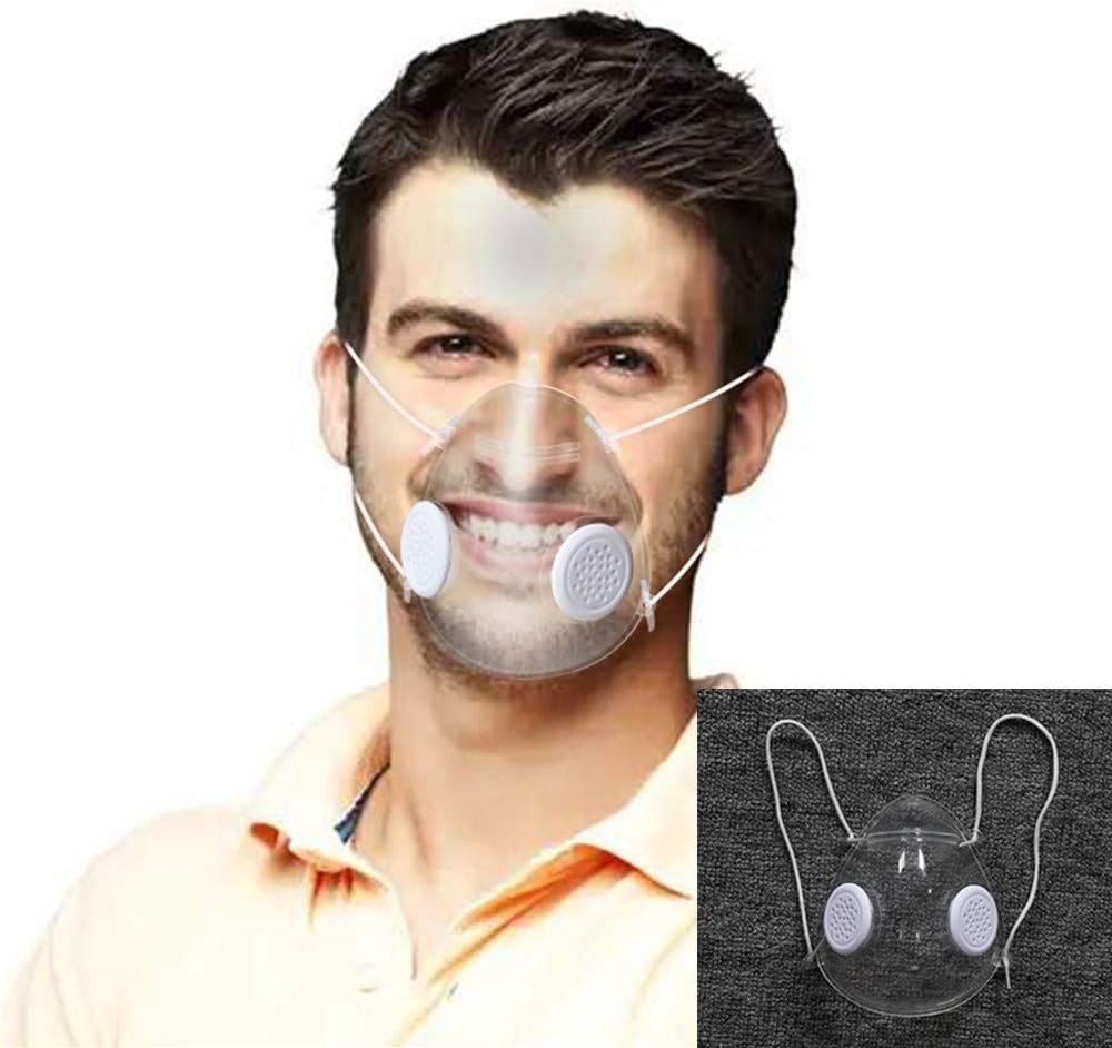 Visible Clear Face Mask for Adults, Deaf and Hard Of Hearing, Soft