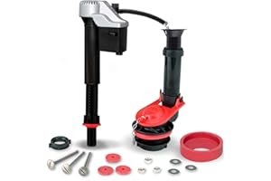 Korky Standard 2-inch Complete Toilet Repair Kit, Fixes: Running, Noisy, No/Slow Refill, and No/Weak Flush Toilets, Easy to Install, 4010MP