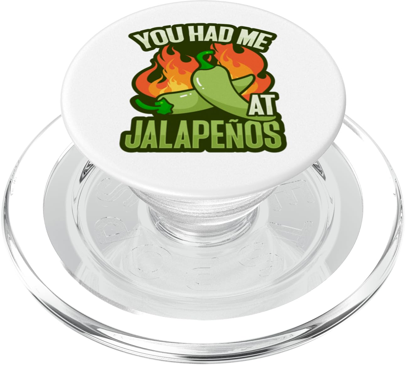 Funny green pepper design Design for a Scoville Chili Lover PopSockets PopGrip for MagSafe