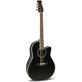 Ovation Pro Series Standard Balladeer Acoustic Electric Guitar, 2771AX-5 - Black