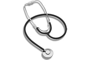 MABIS Spectrum Series Lightweight Nurse Stethoscope, Black, 30 Inch