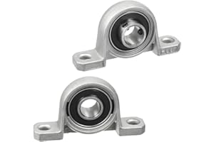 XMHF 2Pcs KP001 12mm Bore Zinc Alloy Inner Ball Mounted Pillow Block Insert Bearing