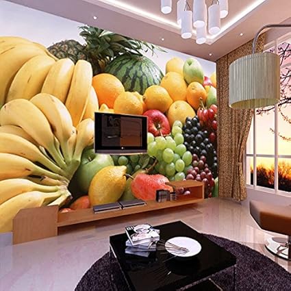 300cmx250cm Custom 3d Photo Wallpaper Fruits Vegetables Decor