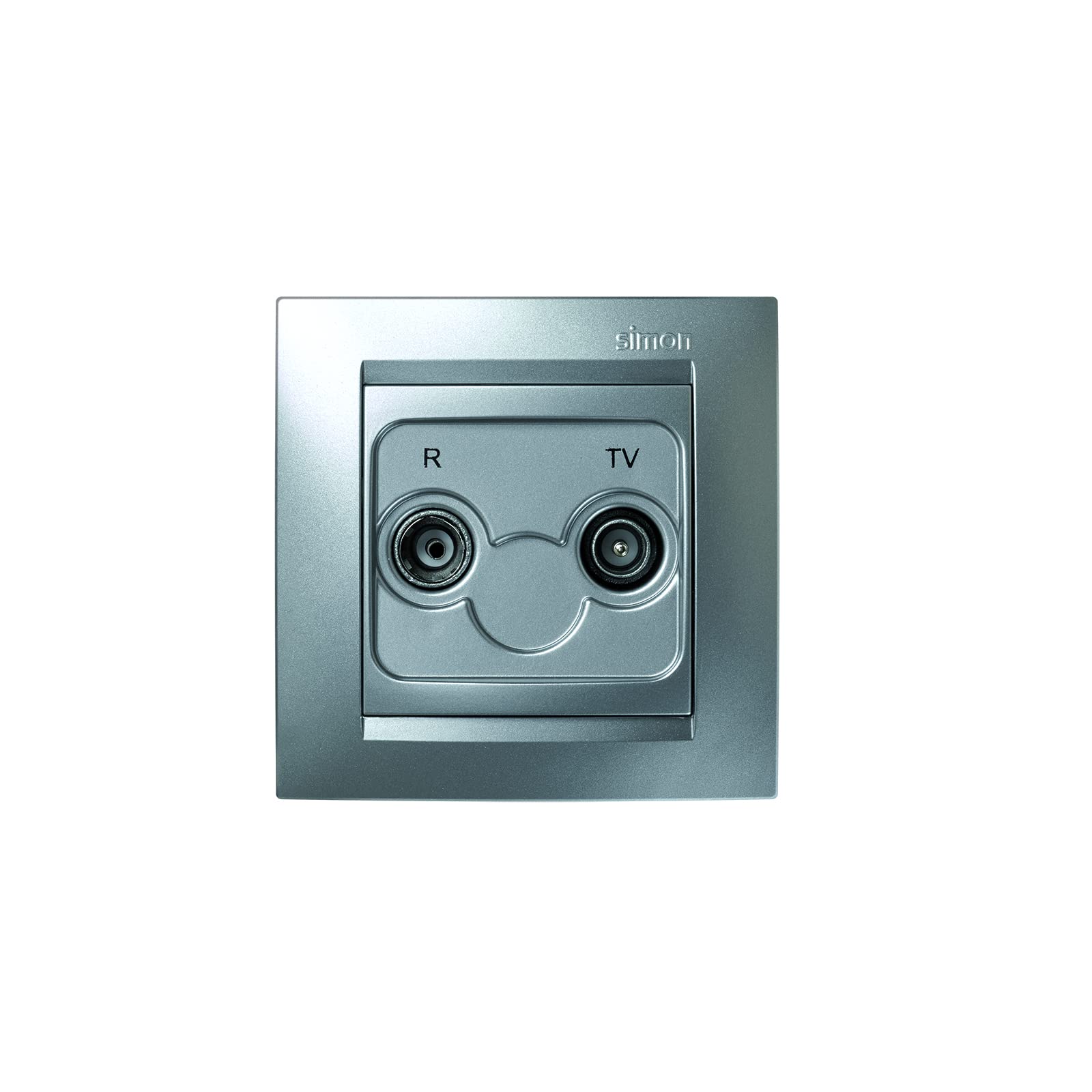 Simon Brico F1590487026 – Intermediate TV Socket Aluminium