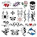 PointZero Temporary Tattoo Airbrush Stencils 20 Designs - Mini-Book A