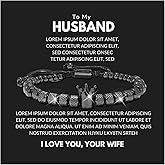 Harry and Henry Gifts for My Husband Bracelet from Wife to My Husband Bracelet for Men on Wedding Day