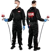 KEHE REFINISH Reusable Paint Suit with Breathable Mesh,Anti-Static,Full Protective Coverall for Auto,Home,Industrial