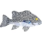 Novelty Grouper Fish Hair Clips,Cute Acetate Hair Clip,Big Claw Clips for Women,White