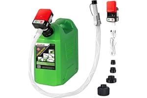 Automatic Portable Fuel Transfer Pump with 51'' Extra Long Hose, 3.2 GPM, Auto-stop sensor, Battery Powered and USB Type-c, 4