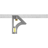 Johnson Level &amp; Tool 415 Structo-Cast Combination Square, 12", Silver, 1 Square