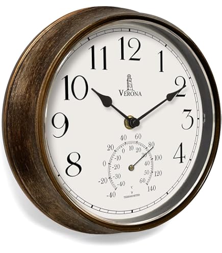 Amazon.com: La Crosse Clock 433-3020 8-inch Indoor/Outdoor Sage