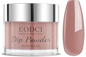 EODCI Nude Translucent Dip Powder, Jelly Dipping Powder French Pro Collection System Nail Art Starter Manicure Salon DIY at Home, Odor-Free&Long-Lasting, No Needed Nail Lamp Curing, 1 Oz