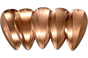 KOKOPROS Hyperglow Teardrop Flashers for Kokanee & Salmon Fishing - Reflective Chrome Finish - Multiple Sizes & Colors - Durable Metal Construction - Enhanced Visibility Lure