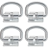 D-Ring Tie Down Anchor/Bolt-on D-Ring/Surface Mount Tie Down Ring,4 Pack 1