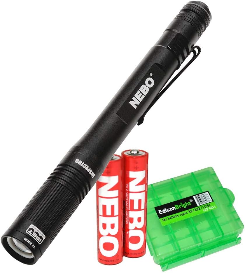NEBO Inspector 180 lumen waterproof pocket stylus pen light/flashlight