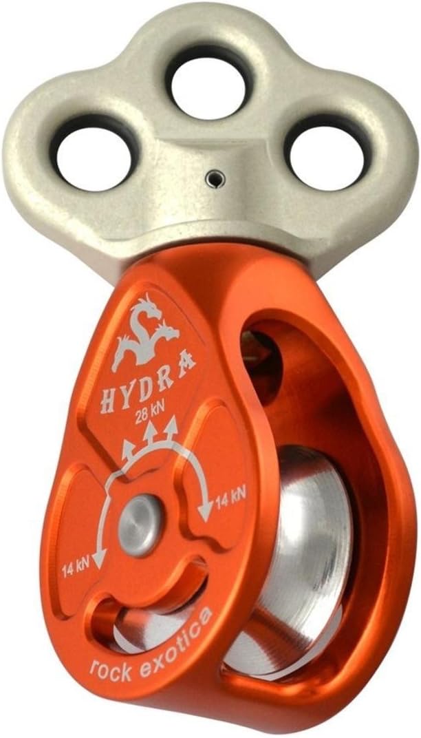 Rock ExoticaMachined Pulley – High-Strength CNC-Milled Pulley for Climbing, Rescue & Rigging – Compact, Lightweight, and Snag-Free Design