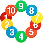 10PCS 9 Inch Poly Spots Markers Multicolor Floor Spots Non-Slip Agility Dots for Basketball, Football, Gym Training, and Sports Drills