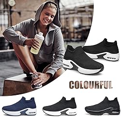YHOON Womens Slip on Shoes Walking Shoes Sneakers