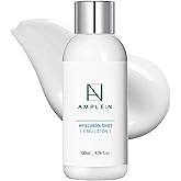 CORÉANA AMPLE:N Hyaluron Shot Emulsion – Korean Hyaluronic Acid Moisturizing Face Emulsion - Deep Nourishment and Strengthening Skin Barrier - Face Lotion to Smoothen Skin Texture, 4.39 fl.oz.