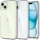 Spigen for iPhone 15 Case, Ultra Hybrid [No Magnet Ring][Anti-Yellowing] - Crystal Clear
