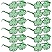 108 St Patricks Day Party Favors Supplies Set Includes 12 Shamrock Sunglasses 12 Shamrock Necklaces 12 Shamrock Bracelets and 72 Saint Patrick Temporary Tattoos Irish Green Supplies Accessories Toys