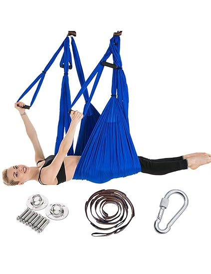 besbomig Pilates Hamaca Voladora Columpio de Yoga Hamaca ...