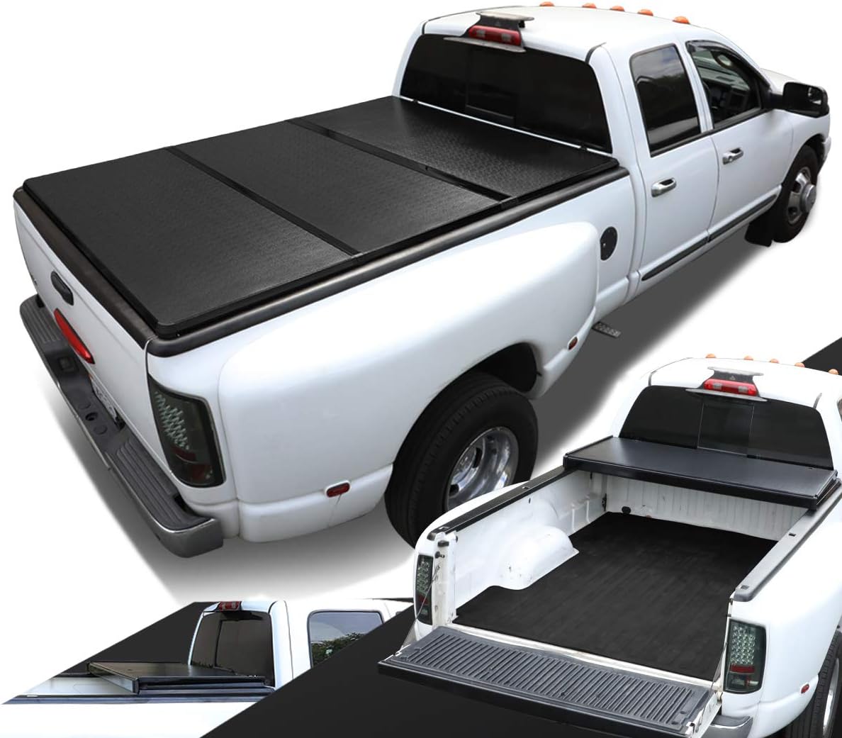 Amazon Com Replacement For 05 11 Dakota Truck 5ft Short Bed Aluminum Frame Hard Tri Fold Tonneau Cover Automotive