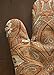 Maison d' Hermine Cooking Gloves 100% Cotton Heat Resistant 7 Inch x 13 Inch Oven Mitt with Loop, Handling Hot Pans Grilling Microwave, Kashmir Paisley - Thanksgiving/Christmas