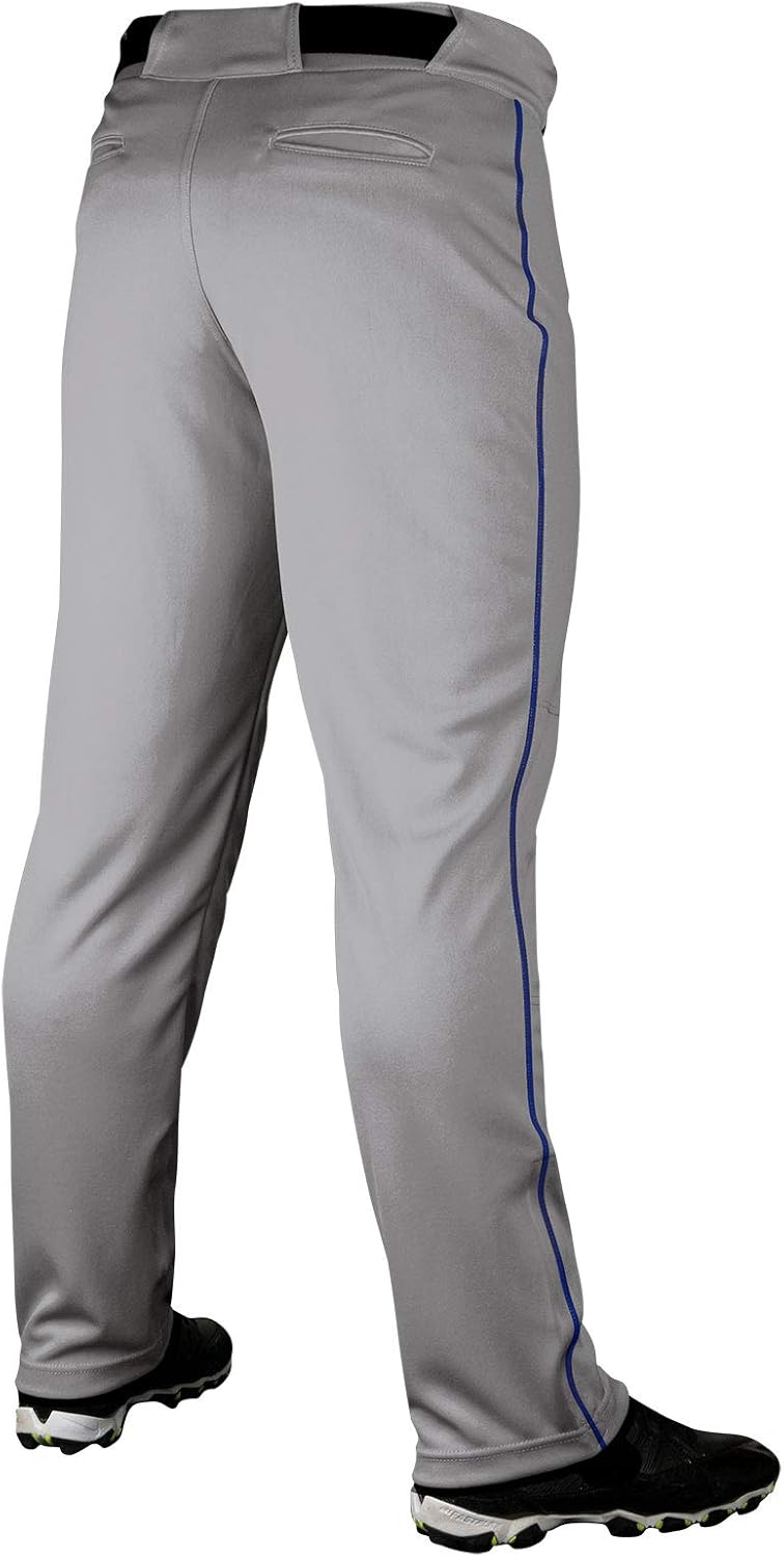 CHAMPRO Unisex Sports Youth Triple Crown Open Bottom Piped Pants: Clothing