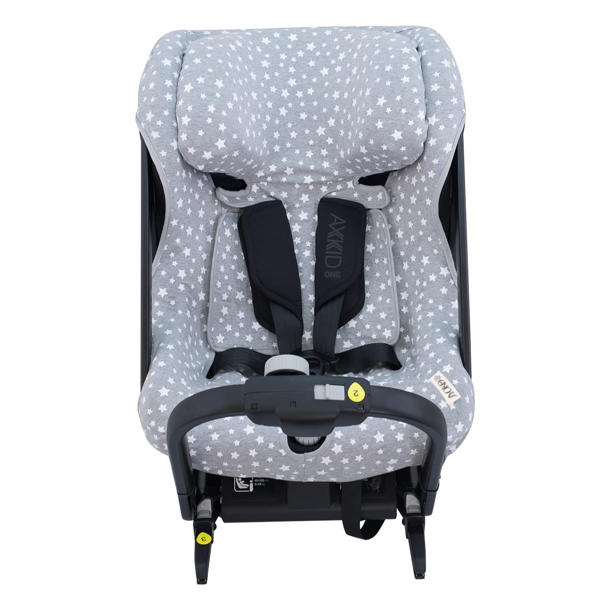 JYOKO KIDS Cover liner cotton for car seat compatible with Axkid One (White Star)