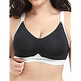 COMFELIE Seamless Wireless Bra for Large Bust Women No Underwire Lightly Lined T-Shirt Bra with Underarm Smoothing