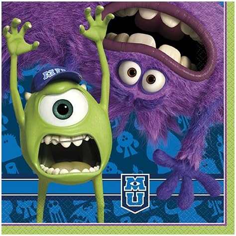 Monsters University Luncheon Napkins [16 Per Pack]