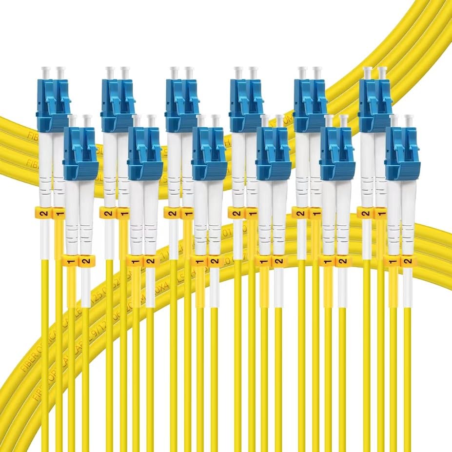FLYPROFiber- 0.2M-6Pack OS2 LC to LC Fiber Patch