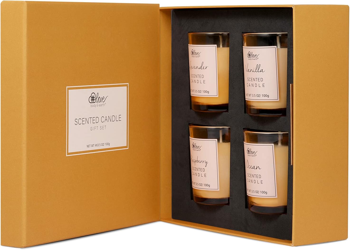 Aromatherapy Scented Candle Set - Natural Soy Wax Candles for Stress Relief and Home Decor, 4x3.5oz Scented Portable Travel Tin Christmas Candles, Gifts for Women Mother's Day Birthday Gifts: Home Improvement