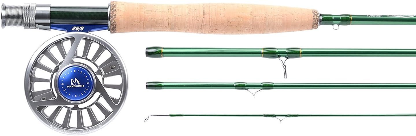 Maxcatch Premier Fly Fishing Rod with Avid fly reel (includes rod case) 3/4,5/6,7/8wt Fly Rod and Reel Combo
