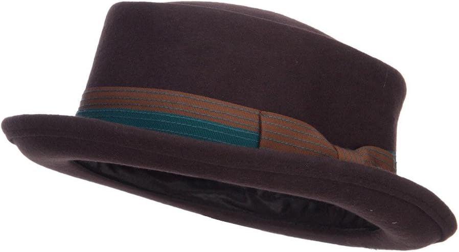 Men's Wool Felt Pork Pie Fedora
