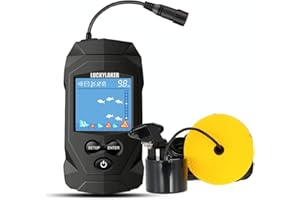 LUCKYLAKER Water Boat Fish Finders Depth Portable Handheld Fish Finder Transducer Wired Ice Fishing Finders Sonar