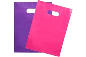 Choice Marts 200 Pink and Purple 2Mil Extra Thick 12"x15" Glossy Plastic Retail Merchandise for Small Business – Boutique, Thank You, and Gift Packaging