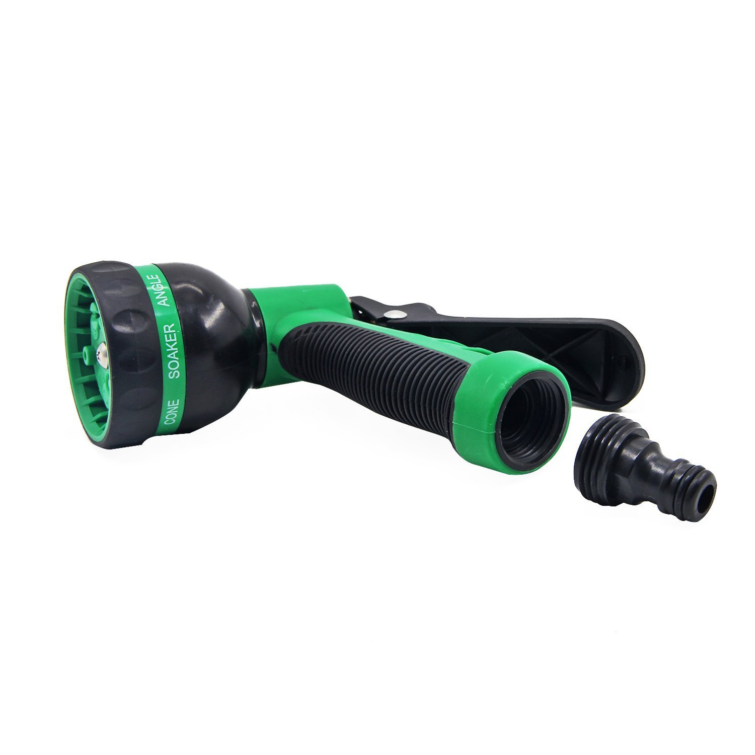 Elvoes Garden Hose Nozzle, Heavy Duty 8 Pattern Adjustable Watering Nozzle, High Pressure Hand Sprayer for Watering Plants, Car Wash, Pets Showering