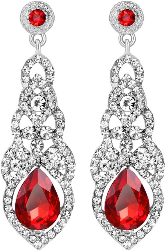 UINGKID Women's Fashion Stud Earrings Vintage Luxury Full Diamond Temperament Jewelry