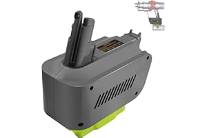 BTRUI V10 Adapter for Ryobi 18V Lithium Battery Convert to for Dyson V10 SV12 Animal Absolute Motorhead Fluffy Total Cordless Stick Vacuum Cleaner (only Adapter)