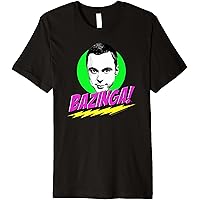 Amazon.com: The Big Bang Theory Neon Sheldon Bazinga T-Shirt