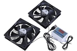 120mm USB Cabinet Cooling Fans Featuring Adjustable Thermostat for Home Theater and Equipment Adjustable Thermostat Fan