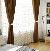jiuhao Magnetic Curtain Tie Backs 2-Pack White Rope Clips Home Office Decor view 5
